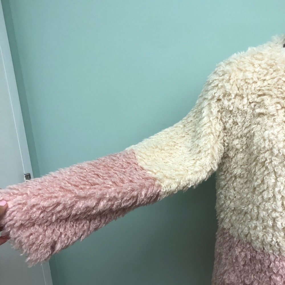 Pia Rossini Women's Honey & Blush Diamonique Coat | Size Medium - Picture 2 of 5